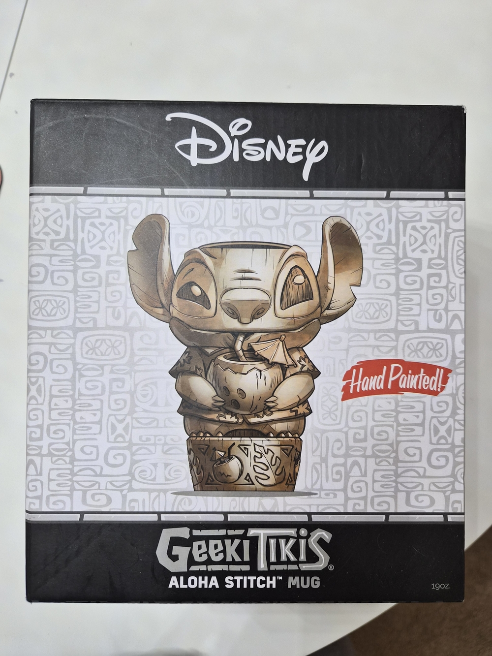 Disney Geek Tiki Aloha Stitch Mug - Brown Tiki Design